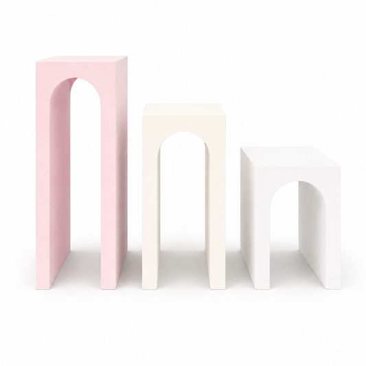 Margot Medium | Beige Hollow Arch Plinth