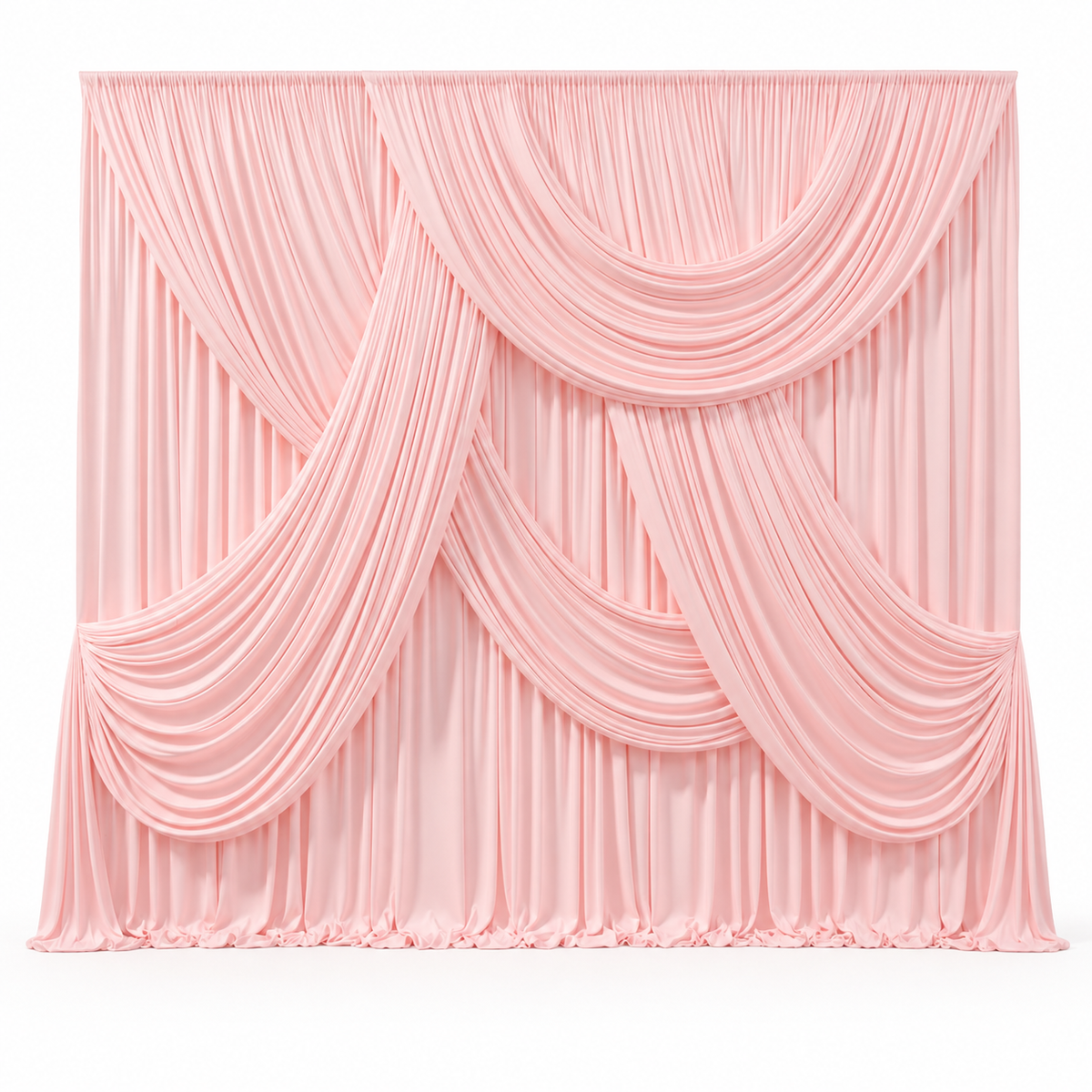 Rosalie | Baby Pink Silk Drapery