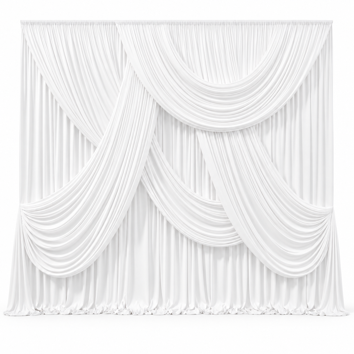 Celeste | White Silk Drapery