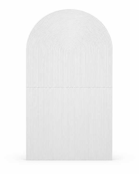 Florence | White Ribbed Backdrop