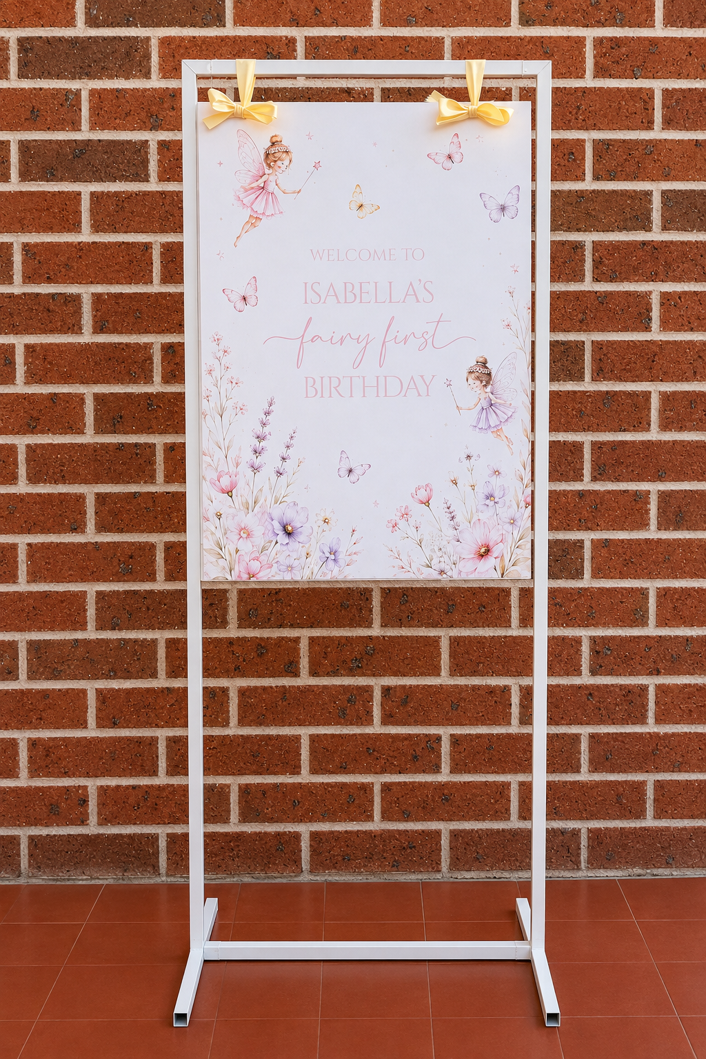 Estelle | White Hanging Sign Frame